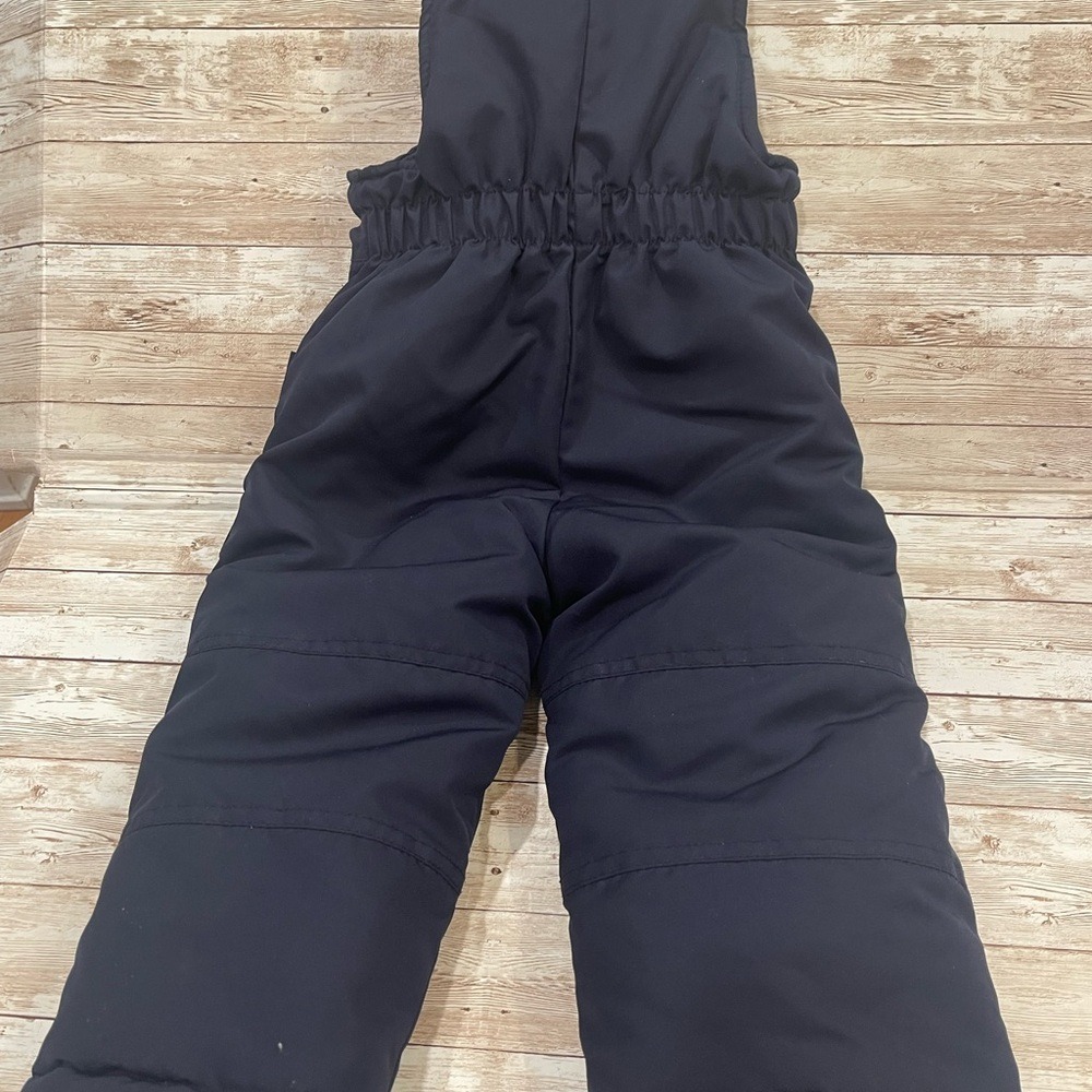 London Fog Navy Blue Insulated Snow Bib Overalls Toddler Size 2T Winter Pants - Picture 6 of 7